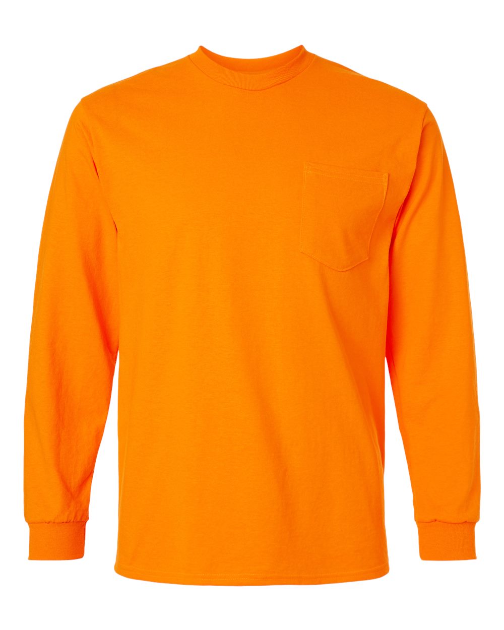 Gildan 2410 Long Sleeve Pocket Unisex Ultra Cotton T-Shirt
