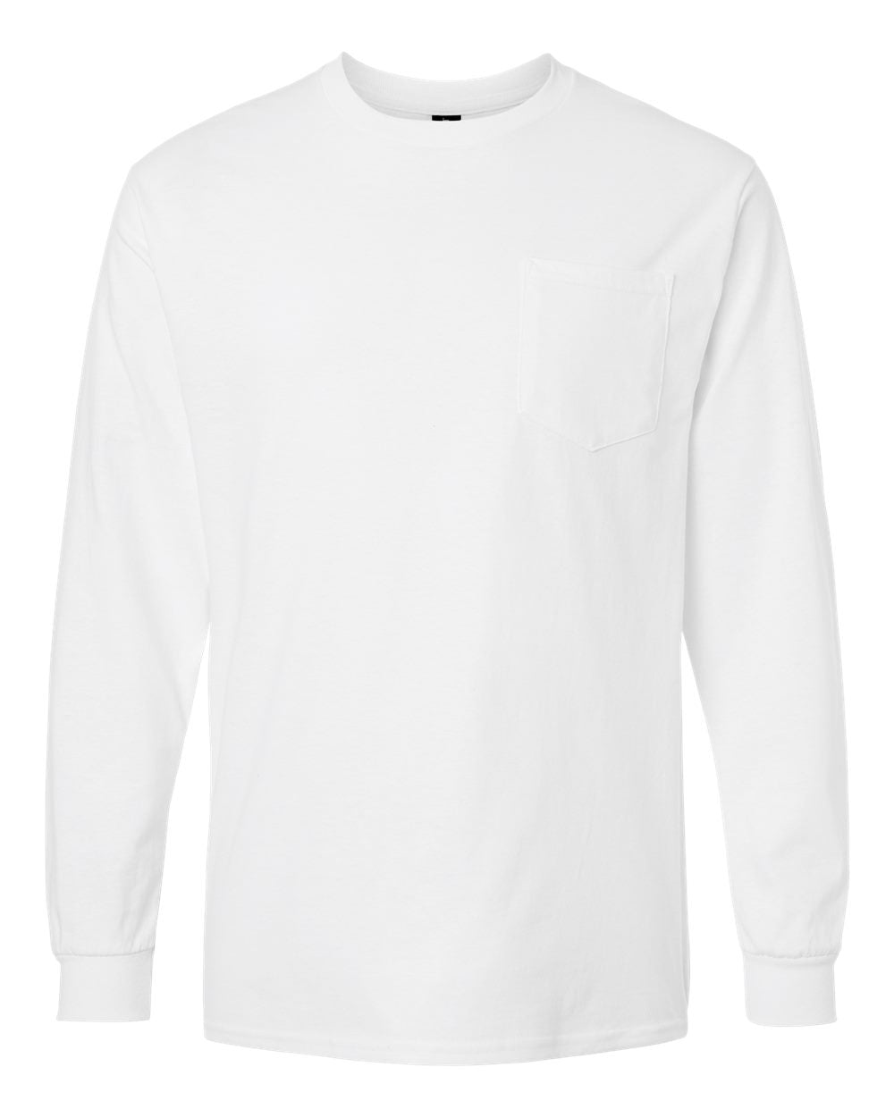 Gildan 2410 Long Sleeve Pocket Unisex Ultra Cotton T-Shirt