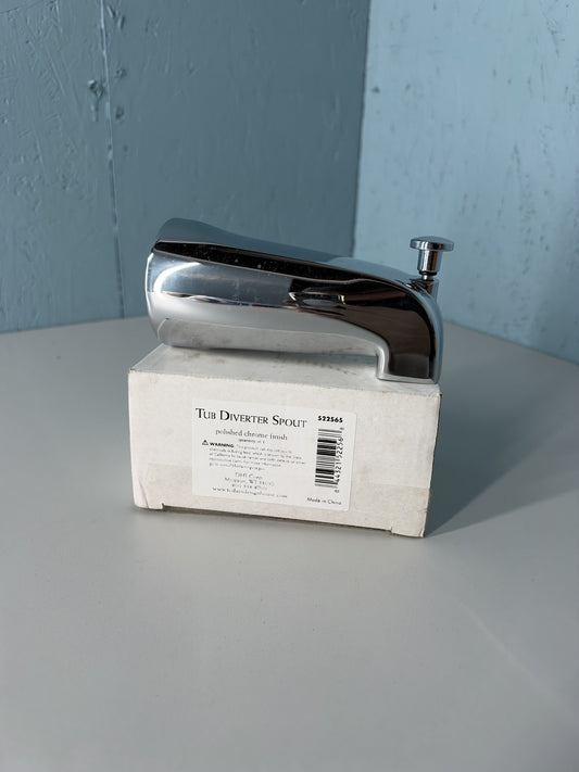 Chrome Threaded Polished Diverter Tub Spout 522565