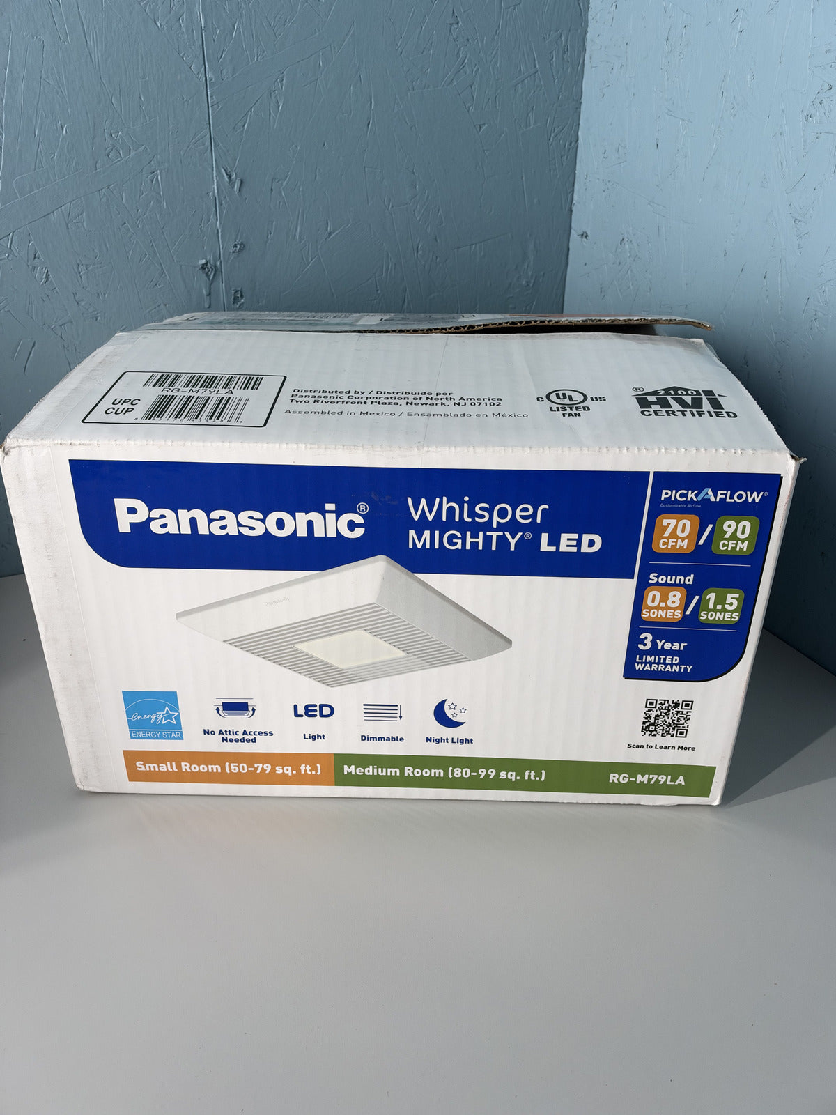 Panasonic RG-M79LA Whisper LED Exhaust Fan