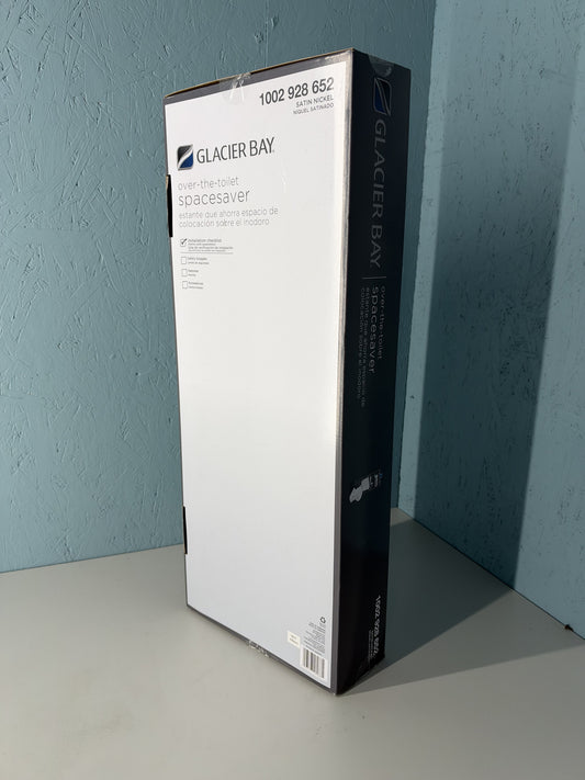 Glacier Bay Over-the-Toilet Space Saver Shelf Satin Nickel 1002.928.652