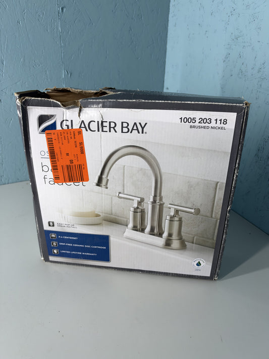 Glacier Bay Oswell Bathroom Faucet Brushed Nickel 1005.203.118
