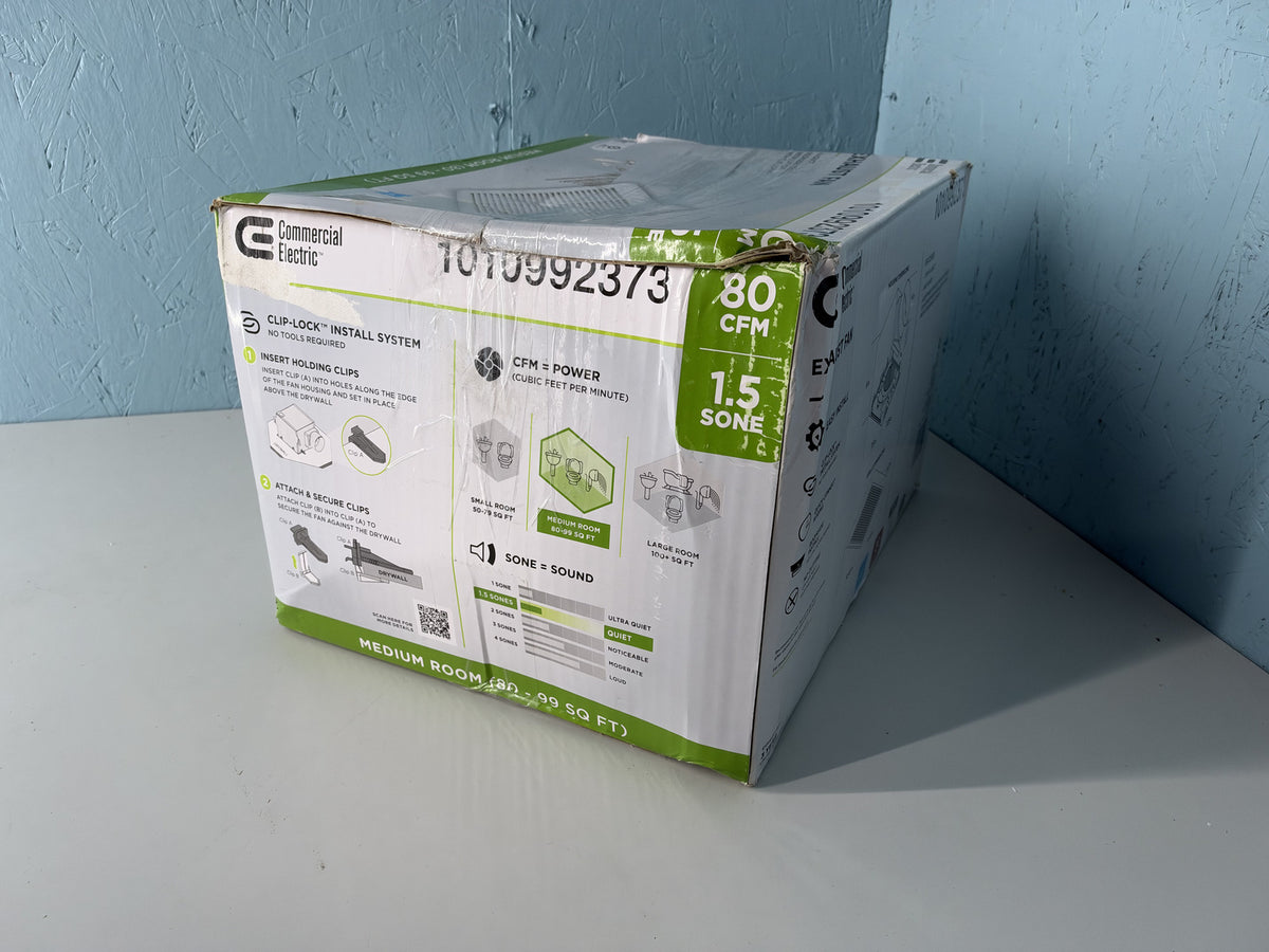 CE 80CFM Ceiling Exhaust Fan 1010992373 Commercial Electric