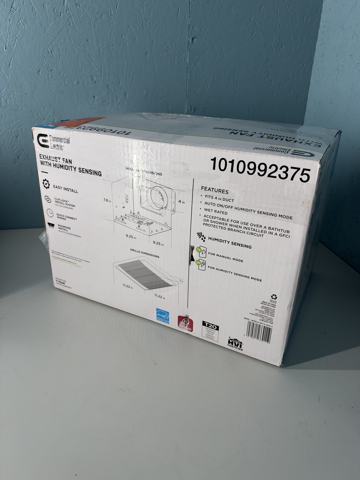 CE 110CFM Ceiling Exhaust Fan 1010992375 Commercial Electric