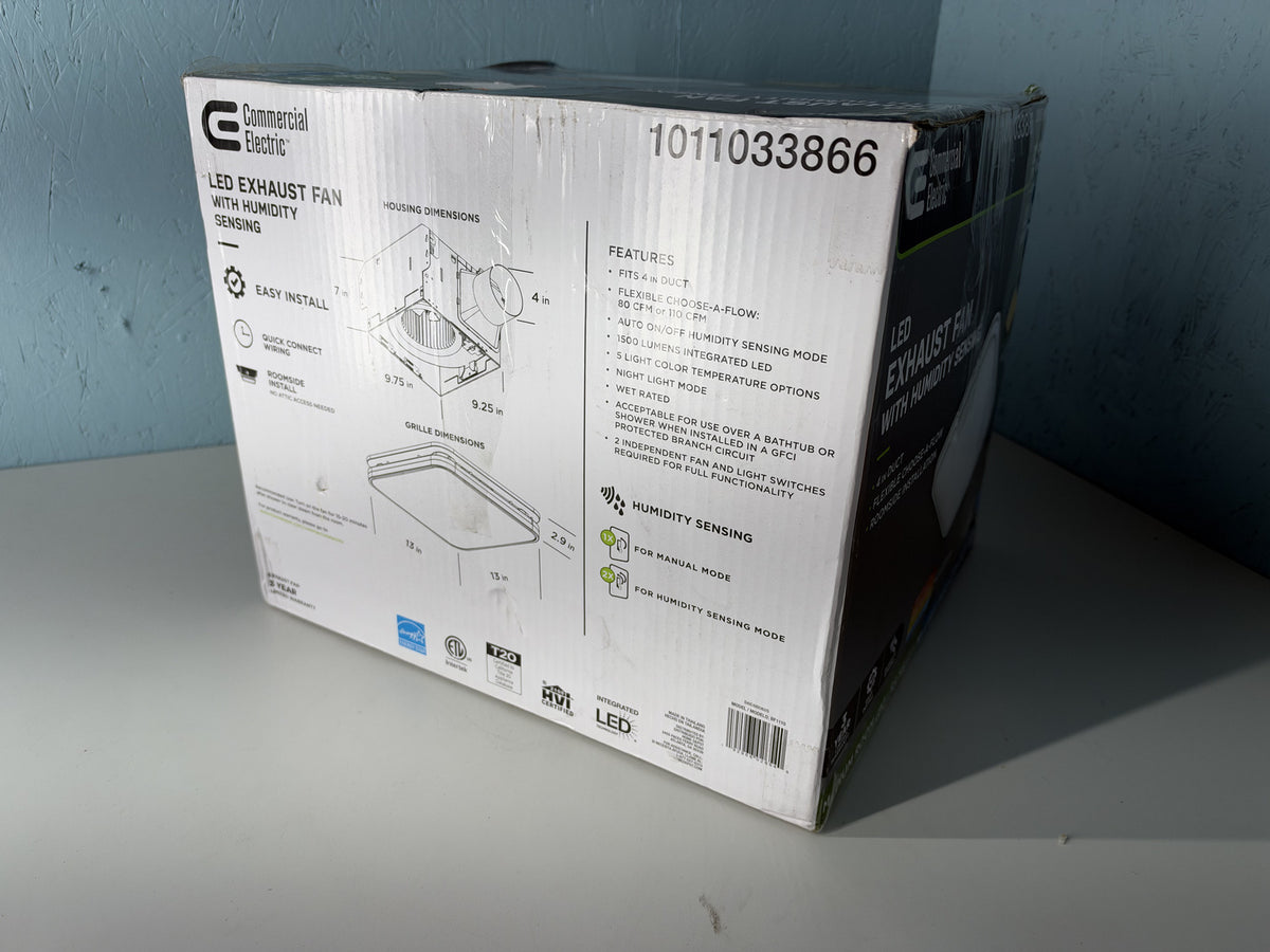 CE 80/110CFM Ceiling Exhaust Fan 1011033866 Commercial Electric