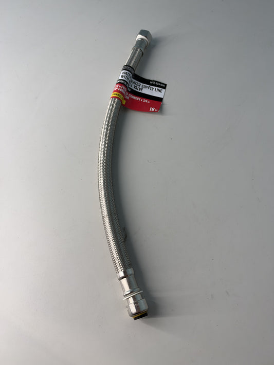 Everbilt 18x3/4" Push To Connect Water Heater Stainless Braided 18" 1012.234.020