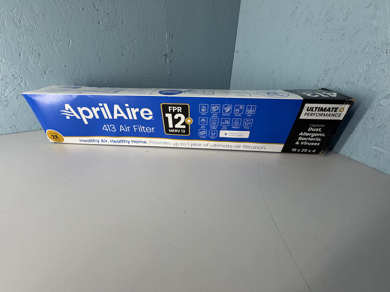 AprilAire 413 16x25x4 FPR12 MERV13 Air Filter