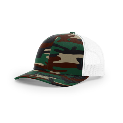 Blank 112P Camo Richardson Snapback Trucker Hat