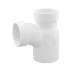 PVC DWV Street Reducing Sanitary Tee, Various Sizes