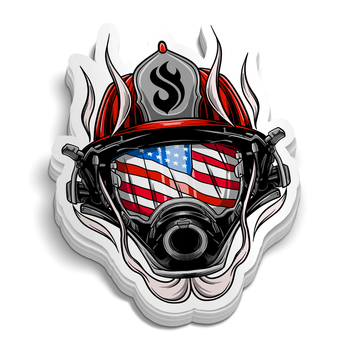 American Hero Firefighter Sticker