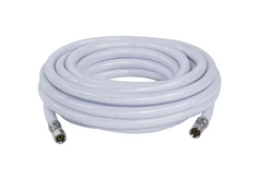 20-25ft PVC Ice Maker Connector, 1/4" Comp x 1/4" Comp, Reinforced PVC Supply Line