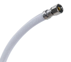 20-25ft PVC Ice Maker Connector, 1/4" Comp x 1/4" Comp, Reinforced PVC Supply Line