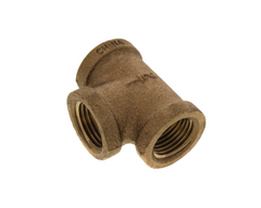 Brass FPT Tee, Lead Free, Various Sizes