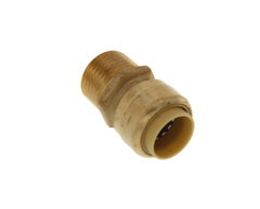 Push Fit Male Adapter, MPT, Push To Connect, Various Sizes