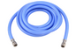 10' Flexible PEX Ice Maker Connector, 1/4" Compression, Reinforced PVC Supply Line with Nickel-Plated Brass Nuts, Blue