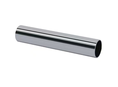 3.5" Chrome Cover Tube, for 1/2" Pex or Copper, Pipe Sleeve, Chrome Pipe Cover