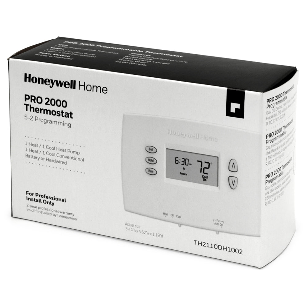 TH2110DH1002 PRO 2000 Programmable Thermostat, 1H/1C