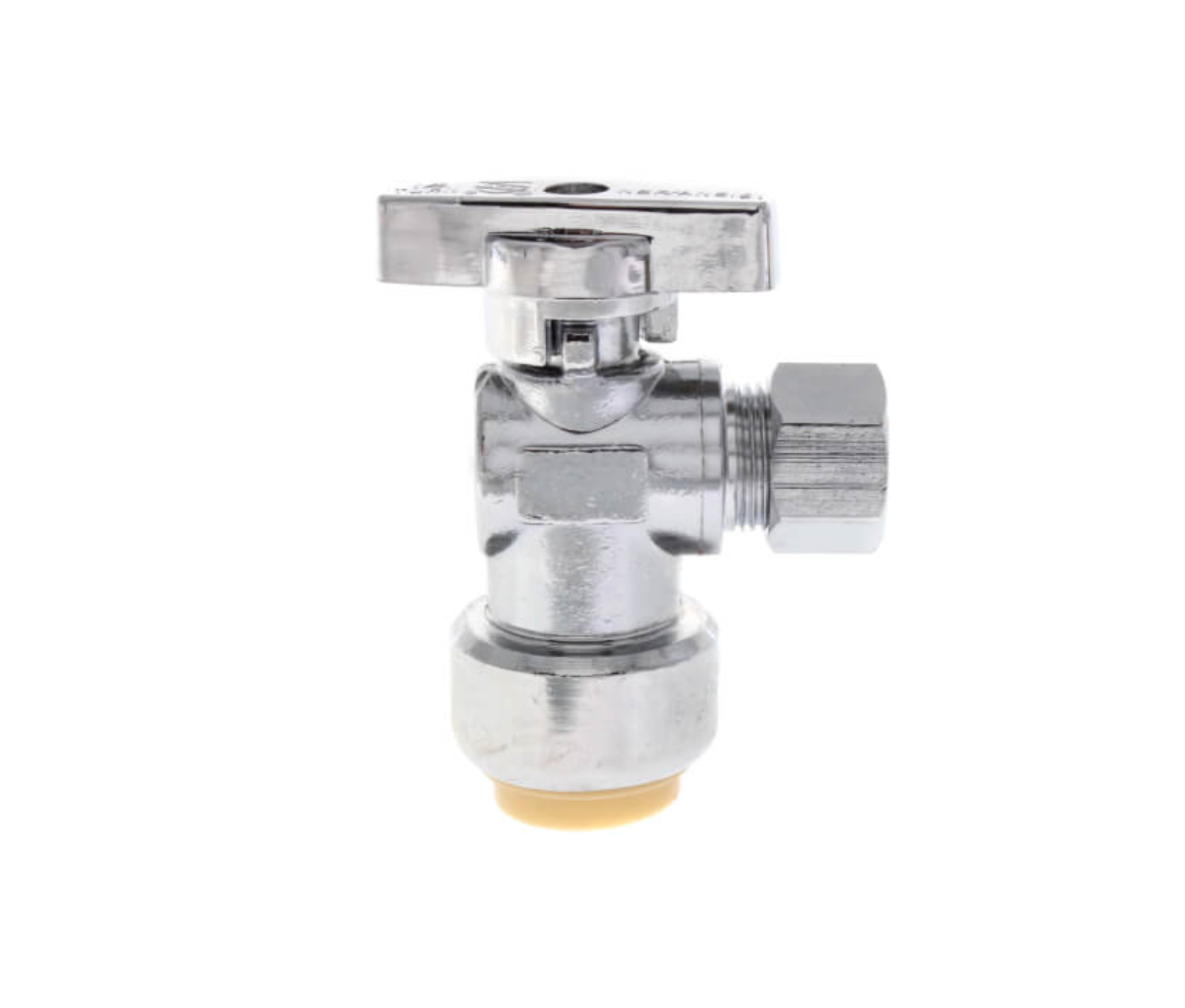 a close up of a valve on a white background