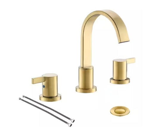 Phiestina WF040-1-BG Brushed Gold Bathroom Faucet