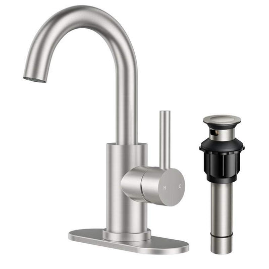 Forious A3A52BN Brushed Nickel Bathroom Faucet