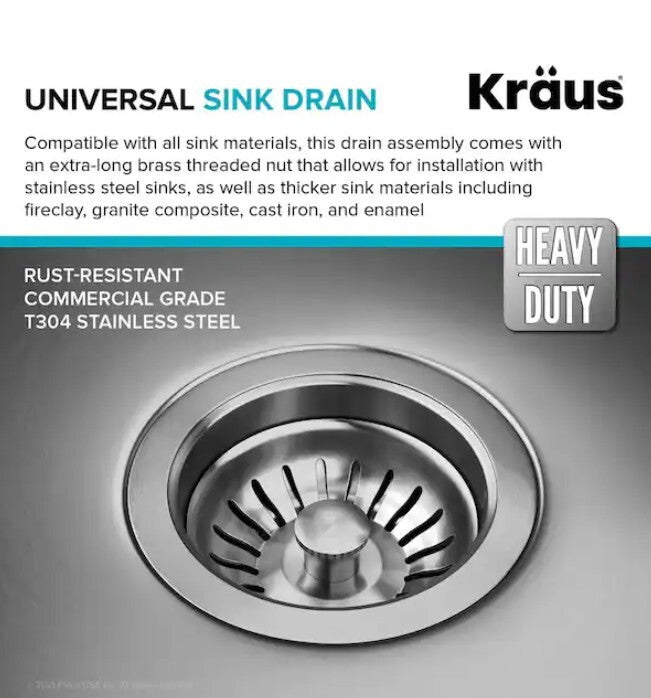 Kraus Stainless Steel Kitchen Strainer