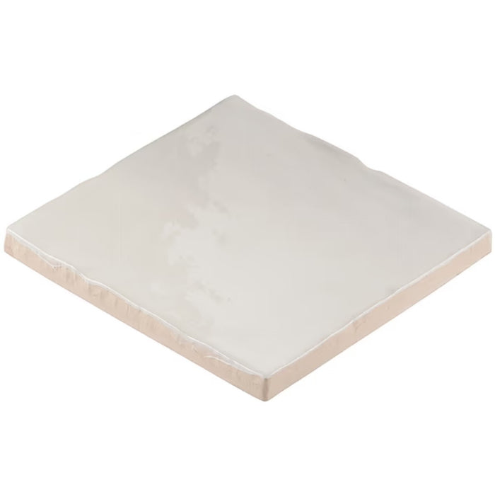 37.5sqft - Serena White 4×4 Glossy Ceramic Tile
