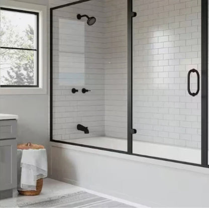 Design House 595736-SN Eastport 2-Handle Tub and Shower Faucet, Matte Black