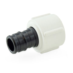 a black and white plastic fitting on a white background