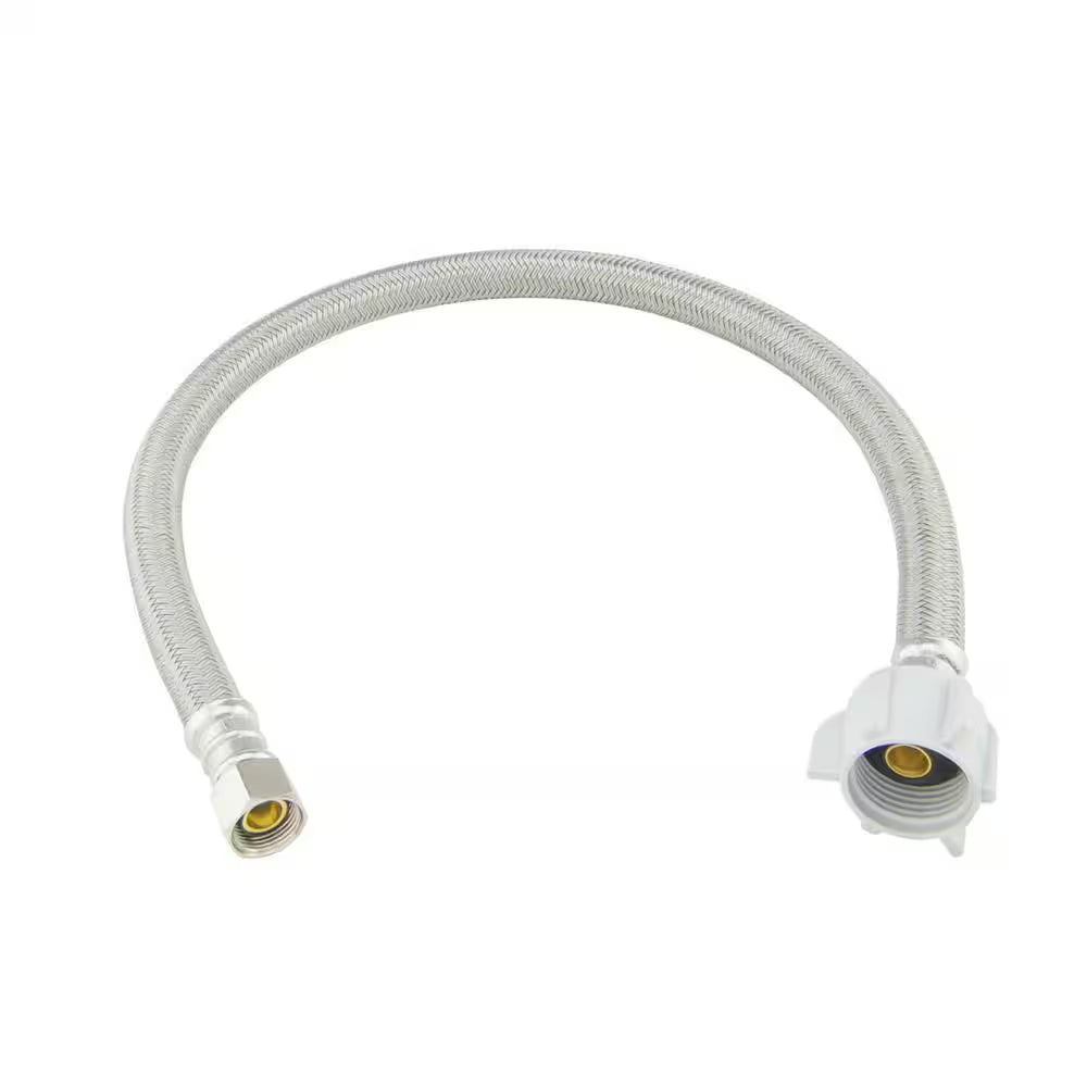3/8 In. Compression X 7/8 In. Ballcock Nut X 20 In. Braided Polymer Toilet Supply Line