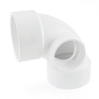 PVC DWV Side Inlet 90 Elbow, Various Sizes