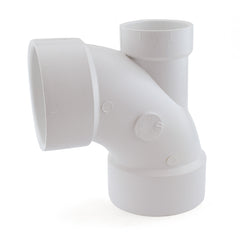 PVC DWV Low Heel Inlet 90 Elbow, Various Sizes