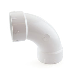 PVC DWV Long Sweep 90 Elbow, Various Sizes