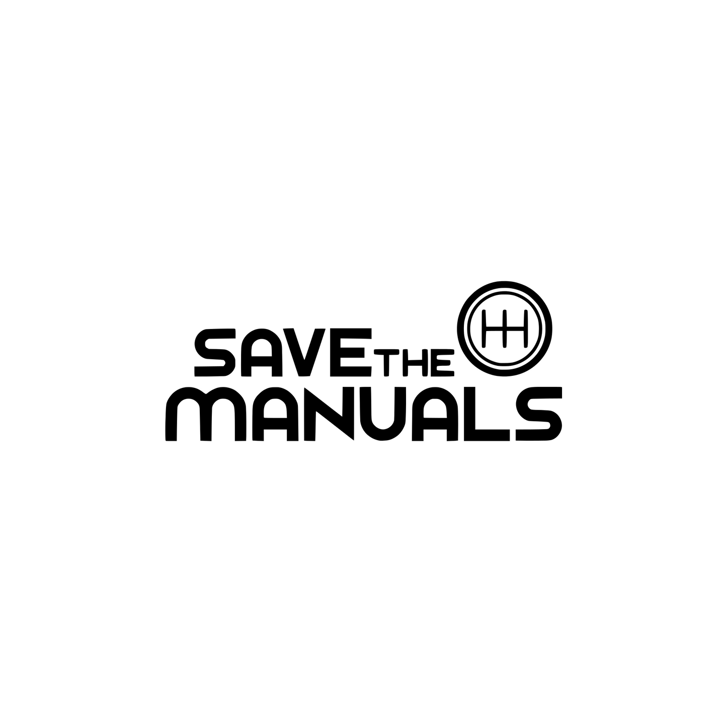 Save The Manuals Decal